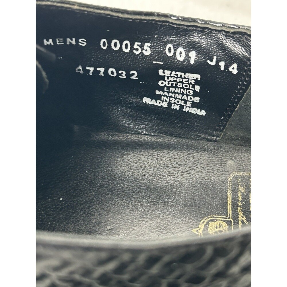 Stacy Adams Madison Anaconda Plain Toe Oxford Mens Size 12 D Black Formal Attire - Picture 14 of 14